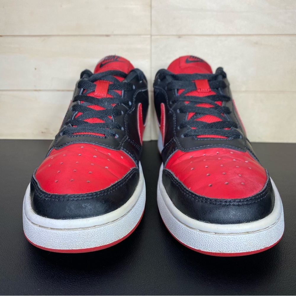 Nike Court Borough Red Black Unisex Kid's Youth Size 6Y Shoes Sneakers BQ5448007 - Picture 5 of 11